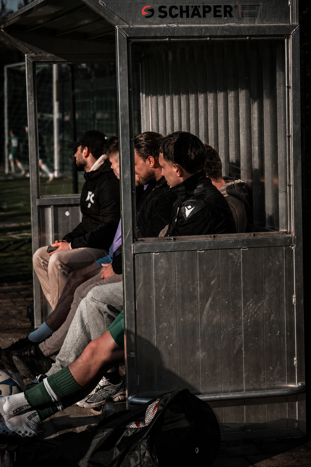 Team auf der Bank