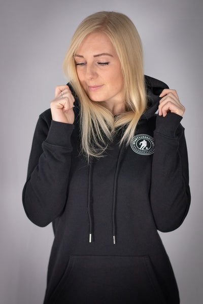 Startelfdebütant Hoodiekleid Schwarz