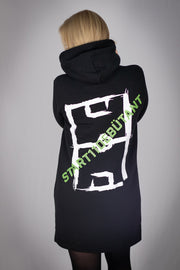 Be your Selfd Hoodiekleid Schwarz