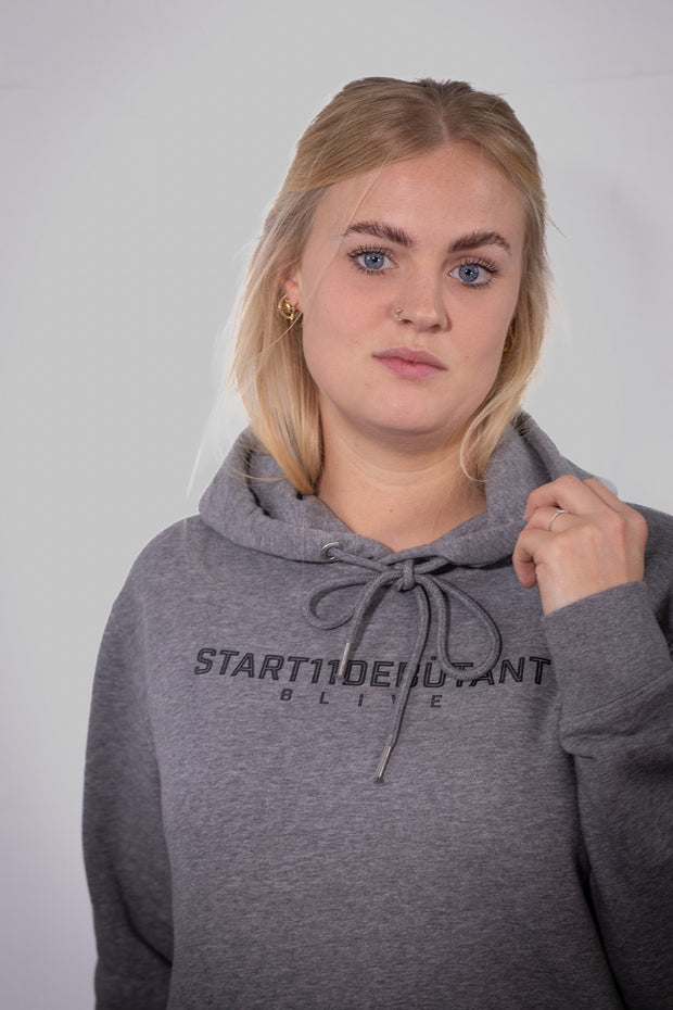 Be your Selfd Hoodiekleid Grau