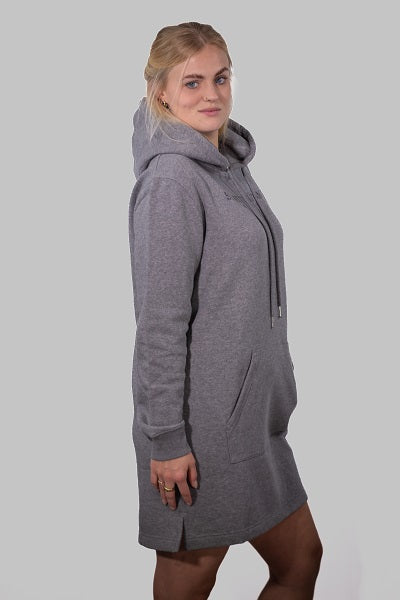 Be your Selfd Hoodiekleid Grau